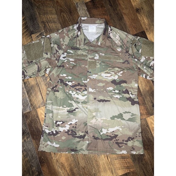 Military Camo Fatigue Jacket Combat Jacket Size Medium Long OCP - Picture 5 of 5